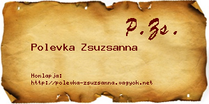Polevka Zsuzsanna névjegykártya